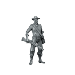 McKenna Cowboy Miniature Gunslinger Rifleman Wild West Miniature 360 Spin 01