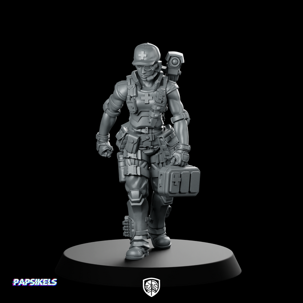 Medic Daniela Bidleman Miniature Sci-Fi Combat Field