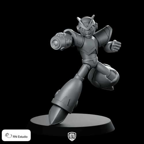 Megaman X Miniature Dynamic Sci - Fi Hero Resin - RN Estudio - We Print Miniatures