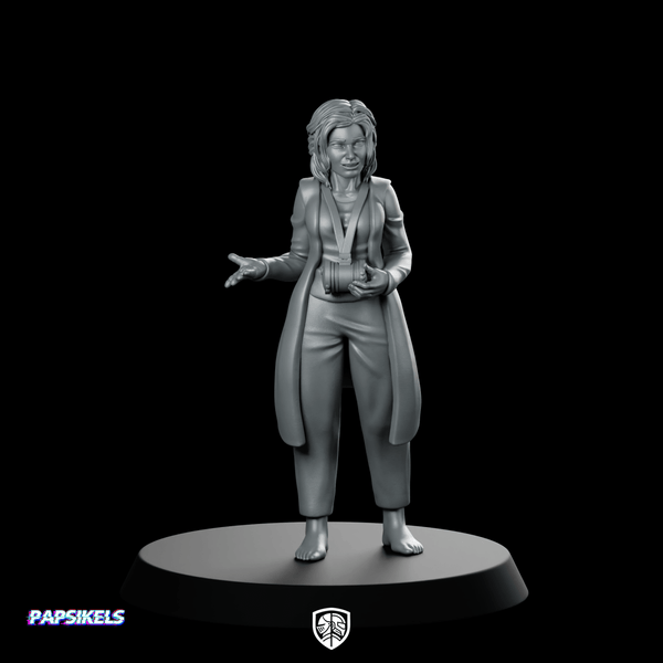 Memory Designer Miniature Cyberpunk Hacker Technician Operative Character - Papsikels Miniatures - We Print Miniatures