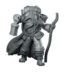 Merchant Traveller Miniature Hooded Ranger Traveller Miniature 360 Spin 01