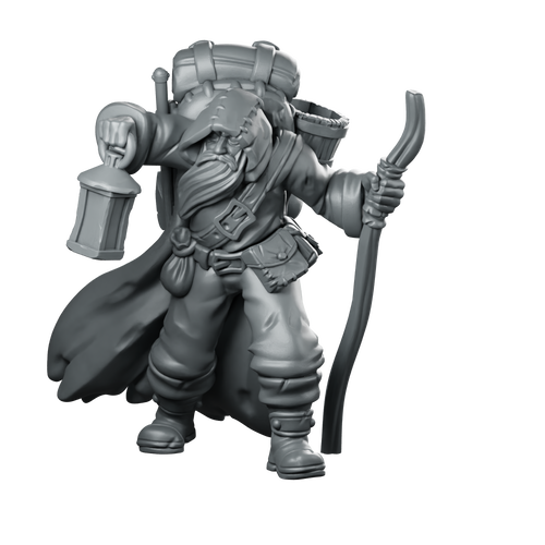 Merchant Traveller Miniature Hooded Ranger Traveller Miniature 360 Spin 01