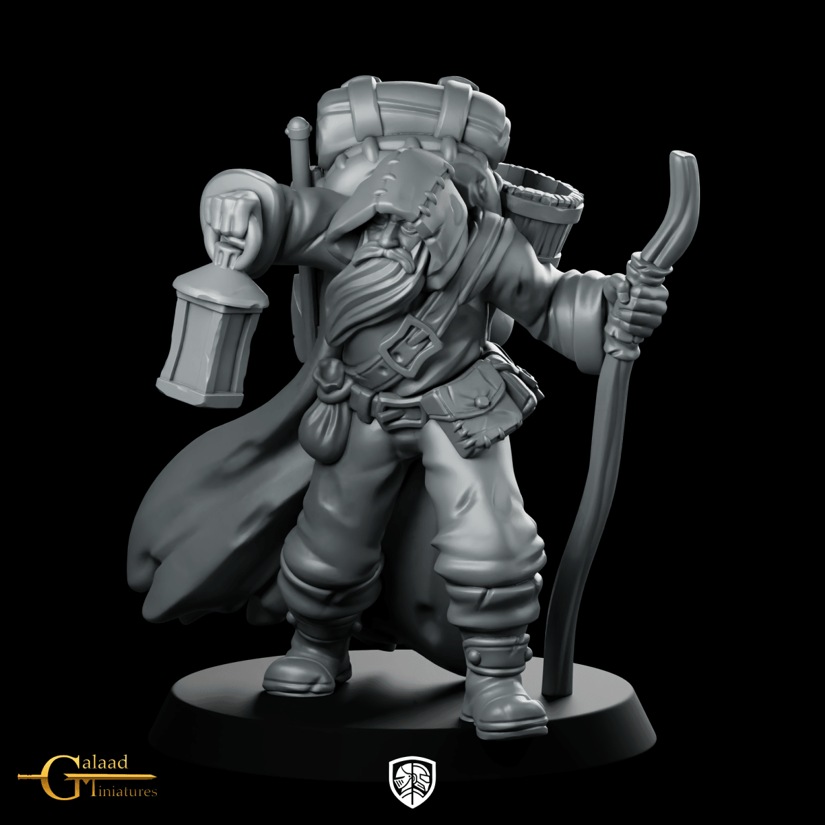 Merchant Traveller Miniature Hooded Ranger Traveller - Galaad - We Print Miniatures