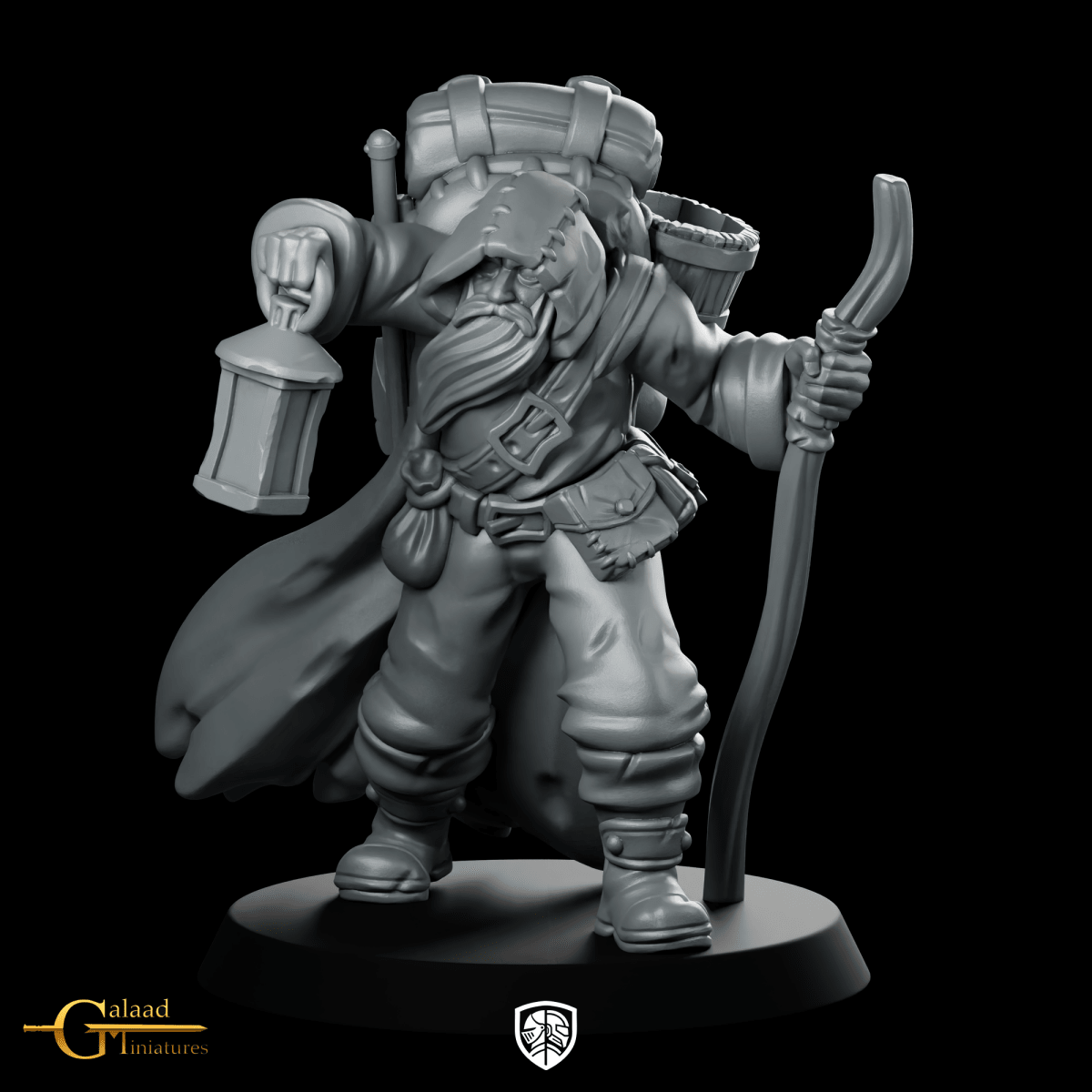 Merchant Traveller Miniature Hooded Ranger Traveller - Galaad - We Print Miniatures