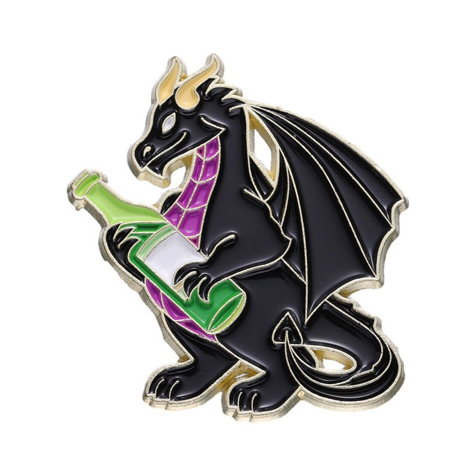 Merlot Monster Pin Badge - Tabletop Dominion - We Print Miniatures