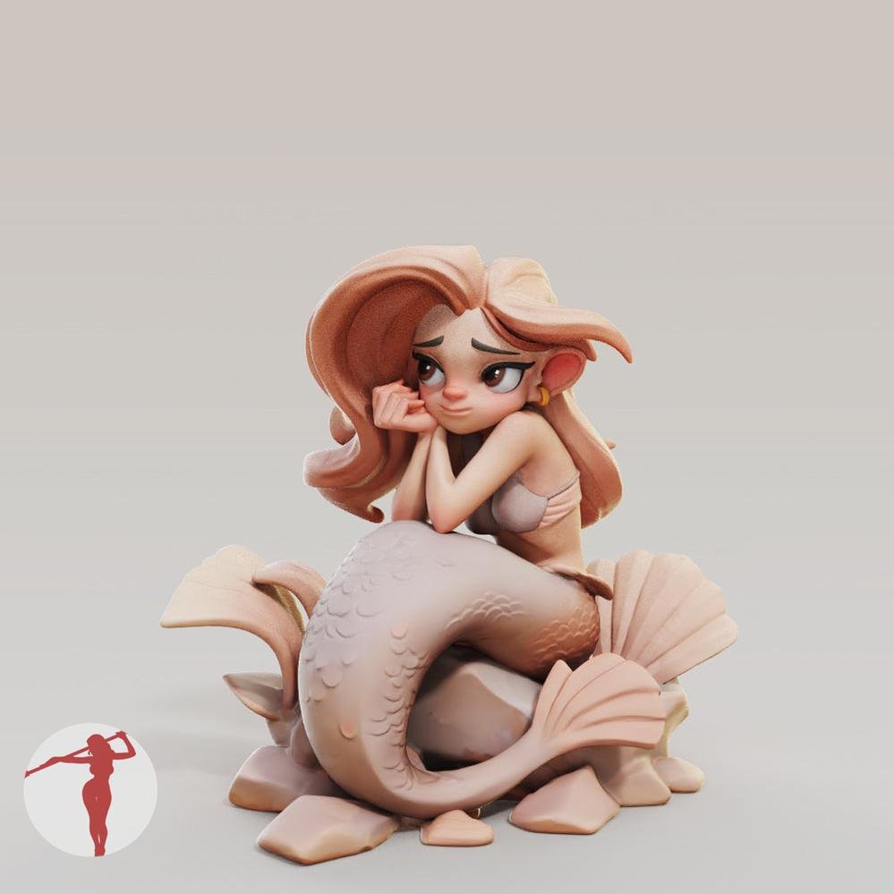 Mermaid Female Miniatures - Female Miniatures - We Print Miniatures