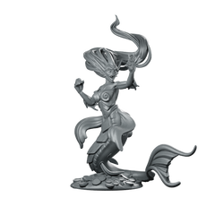 Mermaid Reaching Out Miniature Siren Ocean Guardian Miniature 360 Spin 01