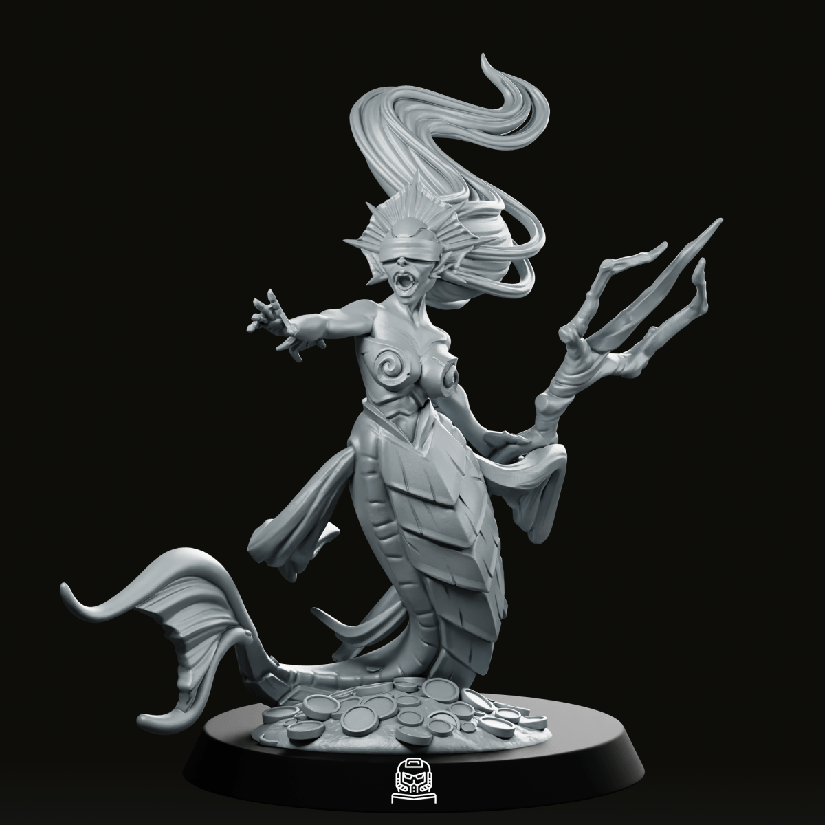 Mermaid Seer Miniature - CastNPlay - We Print Miniatures