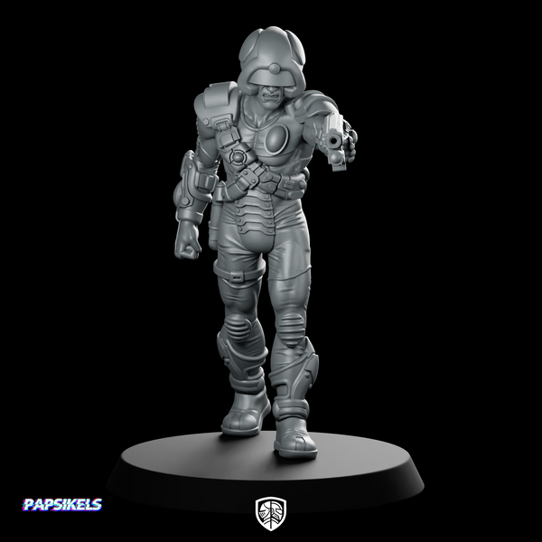 Meta Man Five Bounty Hunter Miniature Sci-Fi Cyberpunk