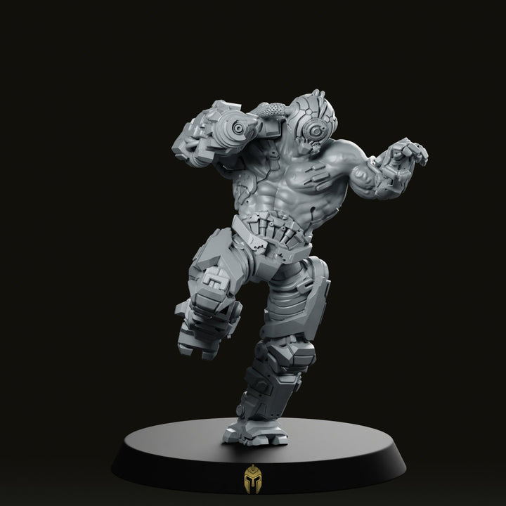 Metal Slammers Cyclop Cyberpunk Miniature Cyborg Juggernaut Bruiser