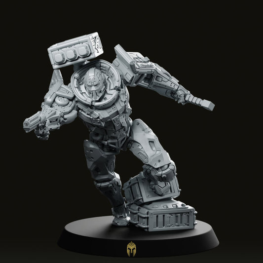 Michael Mauler 2 Cyberpunk Miniature - Unit9 - We Print Miniatures