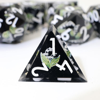 Midnight Moondrop | Art Core Dice| 7 Piece Set - Tabletop Dominion - We Print Miniatures