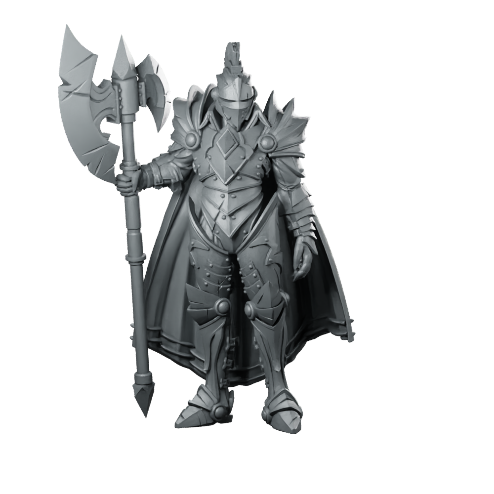 Midnights A Miniature Halberd Knight Miniature 360 Spin 01