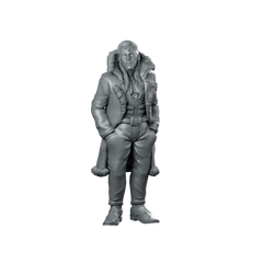Miggy Kimosabe Not Convinced Miniature Cyberpunk Mastermind Miniature 360 Spin 01