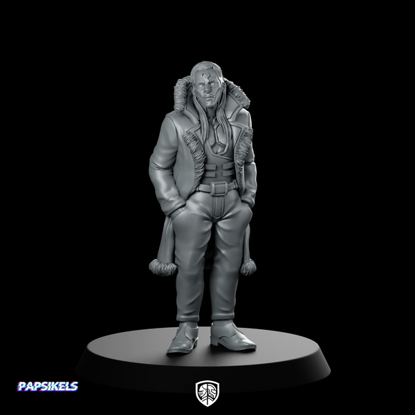 Miggy Kimosabe Not Convinced Miniature Cyberpunk Mastermind