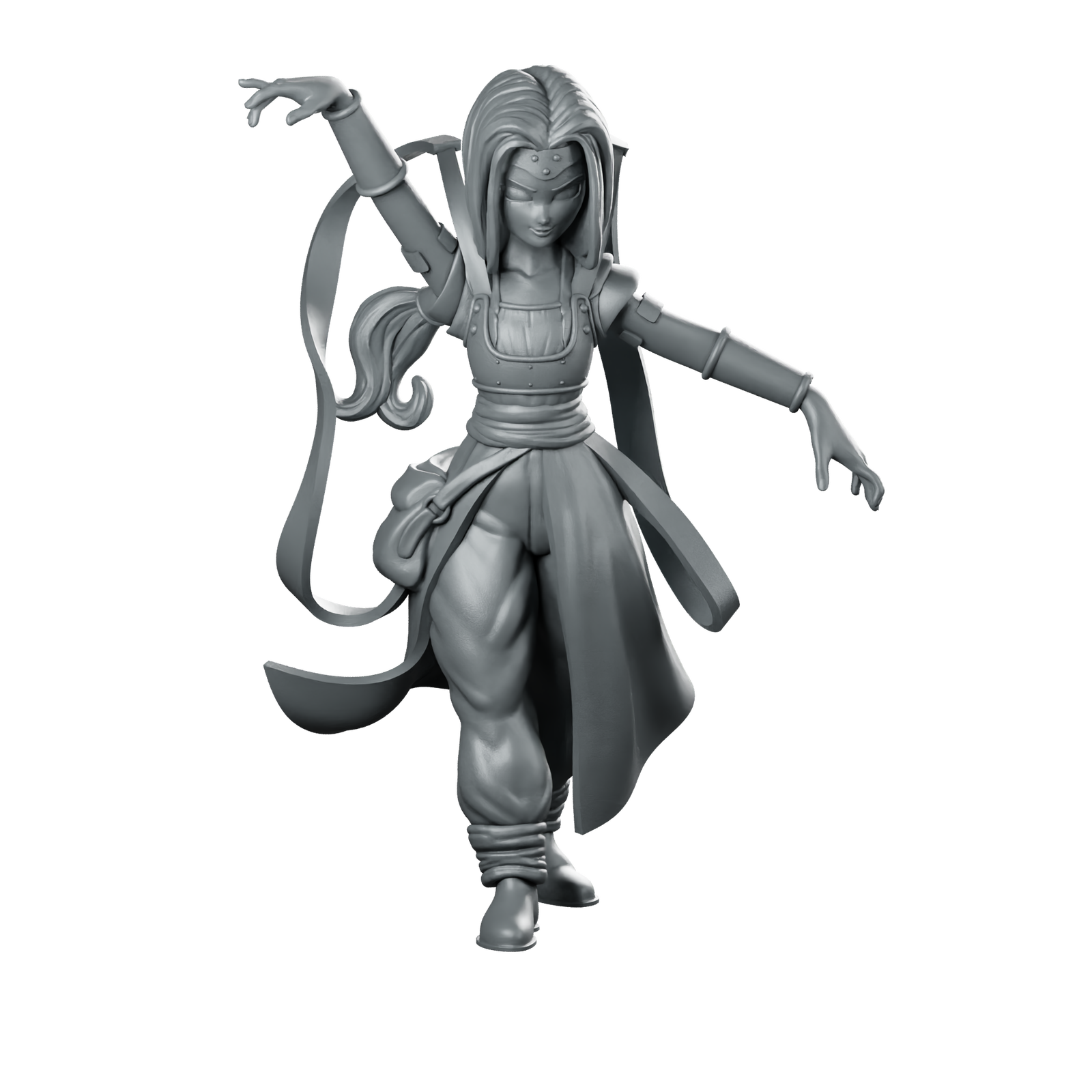 Milayou Miniature Mystic Sorceress Hooded Arcane Female Miniature 360 Spin 01
