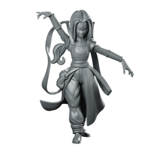 Milayou Miniature Mystic Sorceress Hooded Arcane Female Miniature 360 Spin 01