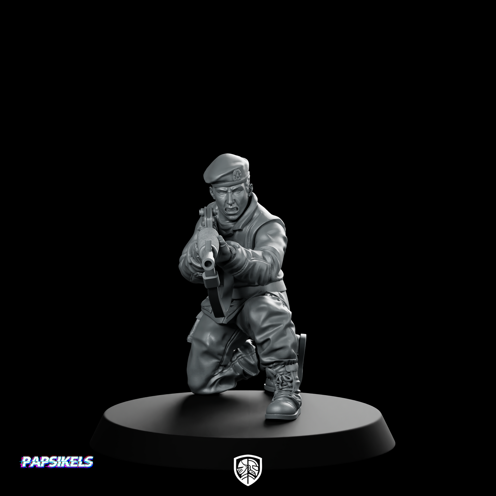 Military Police Guard D Miniature Kneeling Rifleman Enforcer