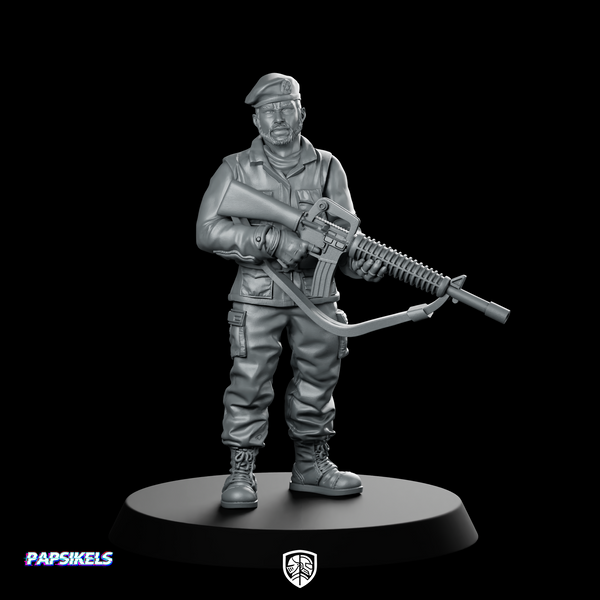 Military Police Guard E Miniature Sci-Fi Veteran Enforcer
