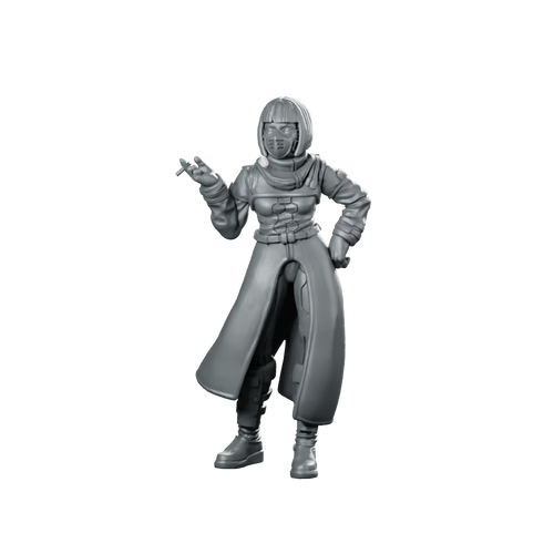 Milki Netstrider Future War 3000Miniature cyberpunk resin Miniature Miniature 360 Spin 01