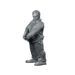 Milo Deplato Machine Gun Underworld Boss - Papsikels Miniatures - We Print Miniatures