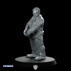 Milo Deplato Machine Gun Underworld Boss - Papsikels Miniatures - We Print Miniatures