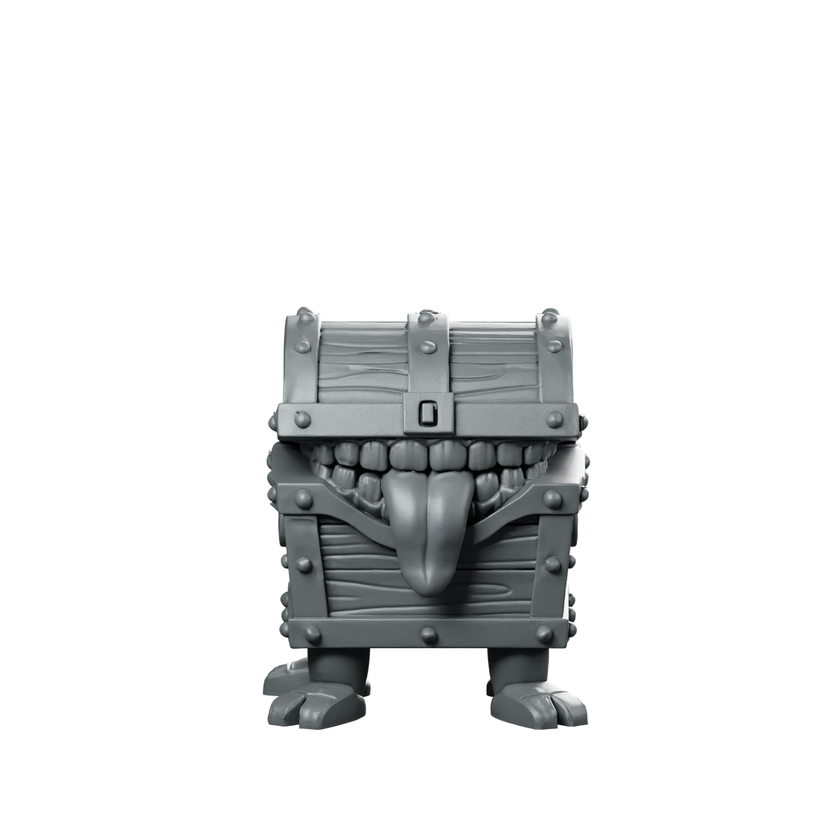Mimic Chest With Tongue Out Miniature Monster Miniature 360 Spin 01