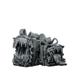 Christmas Mimic Gifts Miniature Festive Dungeon Trap - CastNPlay - We Print Miniatures