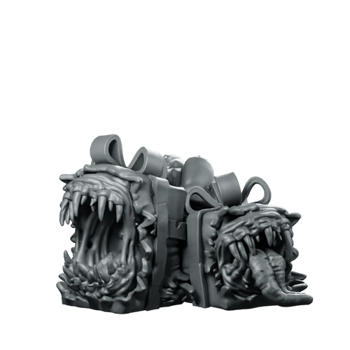 Christmas Mimic Gifts Miniature Festive Dungeon Trap - CastNPlay - We Print Miniatures