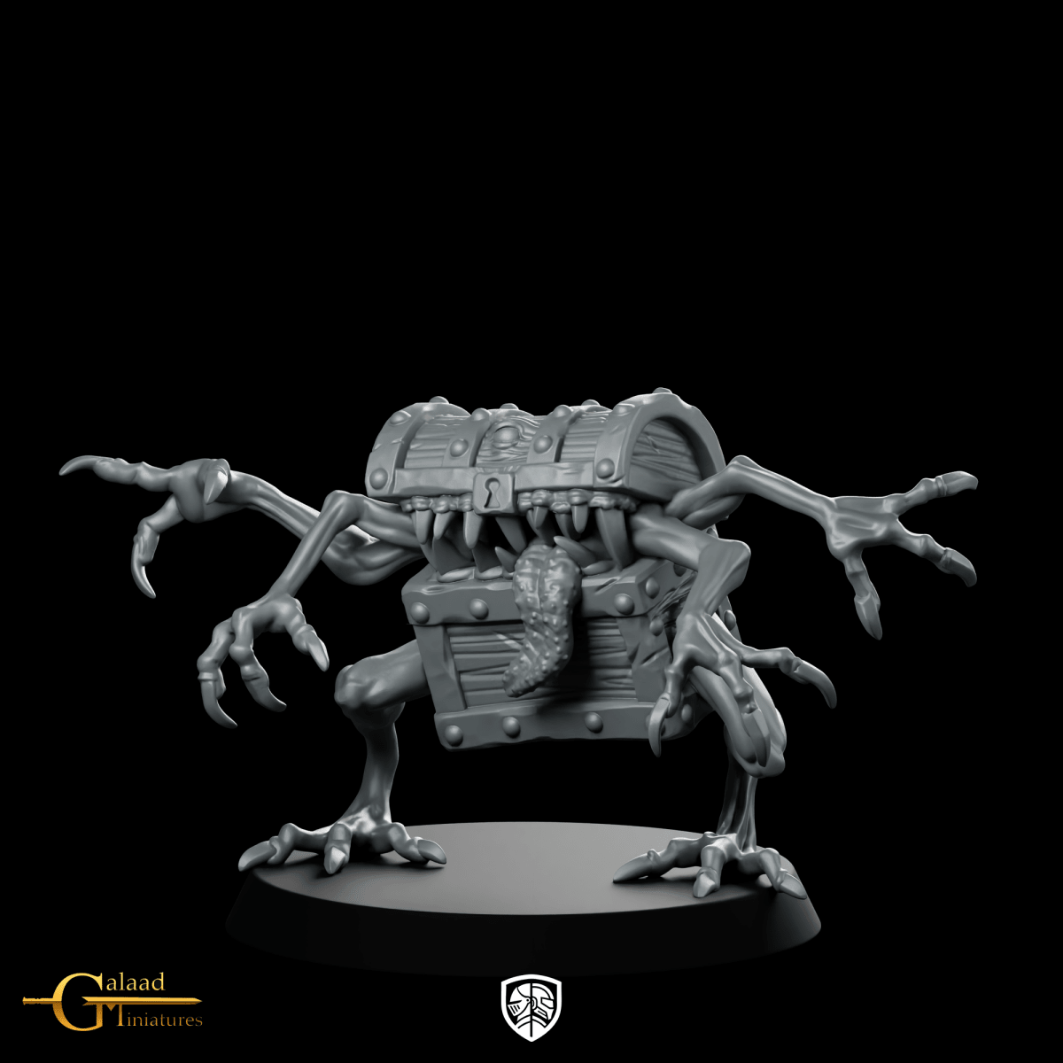 Mimic Miniature Treasure Chest - Galaad - We Print Miniatures