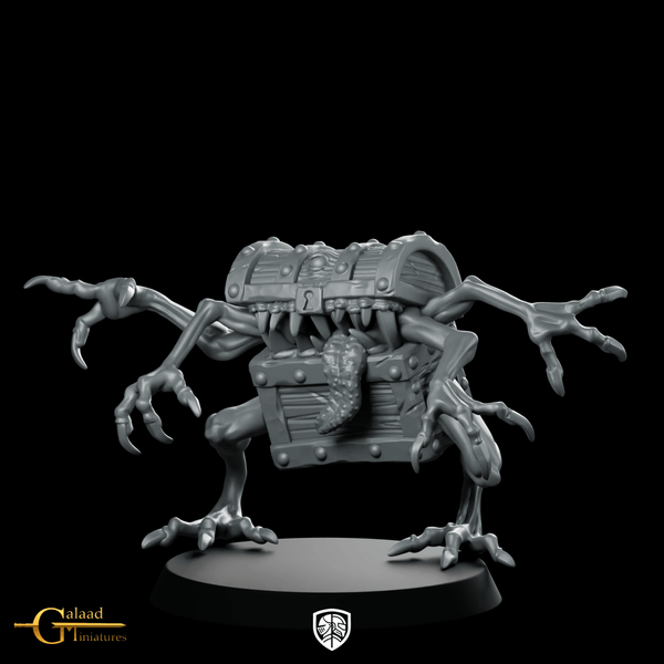 Mimic Miniature Treasure Chest - Galaad - We Print Miniatures