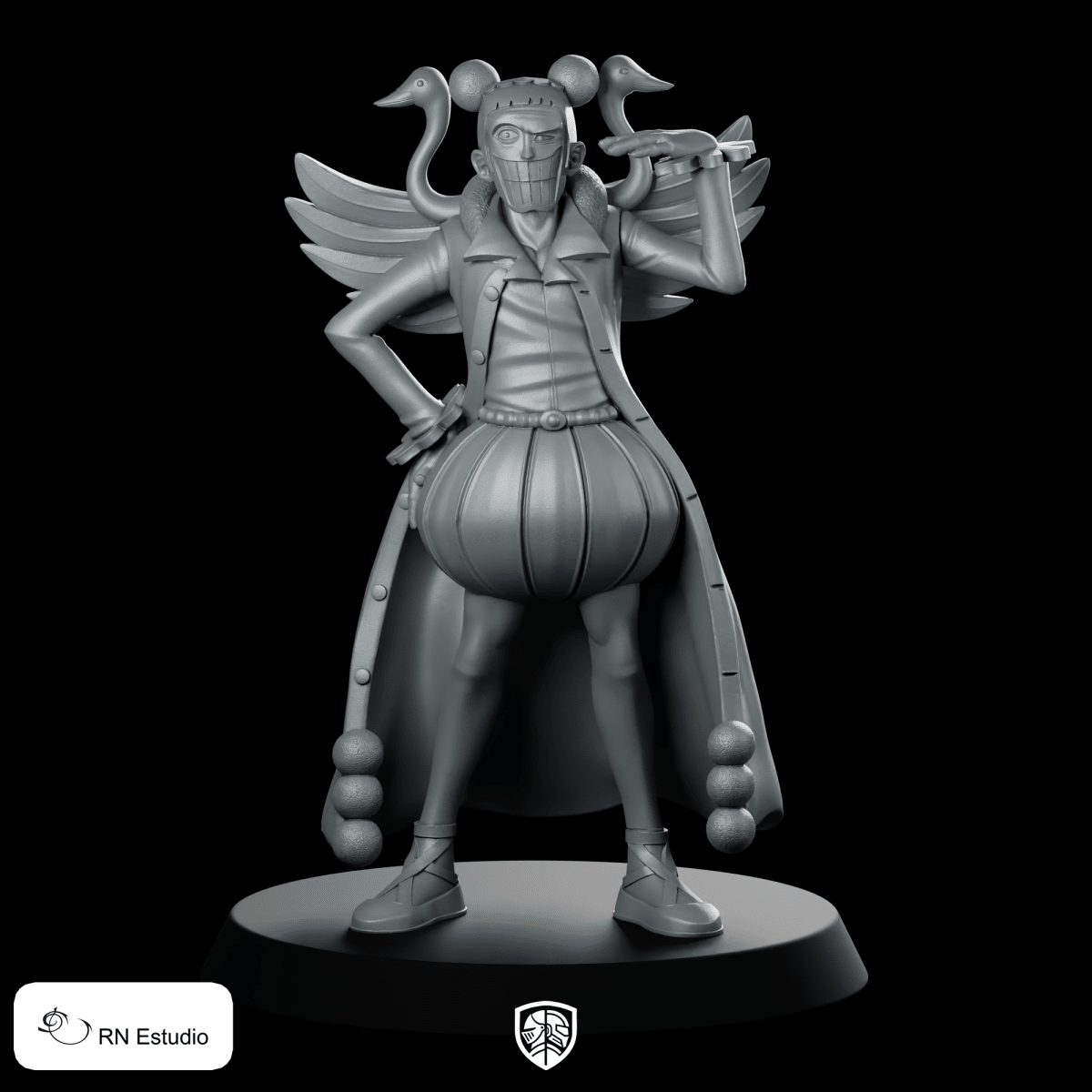 Mister 2 Miniature Whimsical Pumpkin Winged Hero - RN Estudio - We Print Miniatures