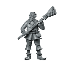 Mob 02 Miniature Chaos Broom Thug NPC Miniature 360 Spin 01