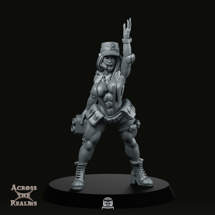 Mobile Artillerie Pinup Crew Captain Miniatur