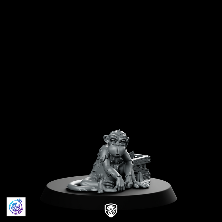 Monkey Moonk Bare B Companion Miniatur
