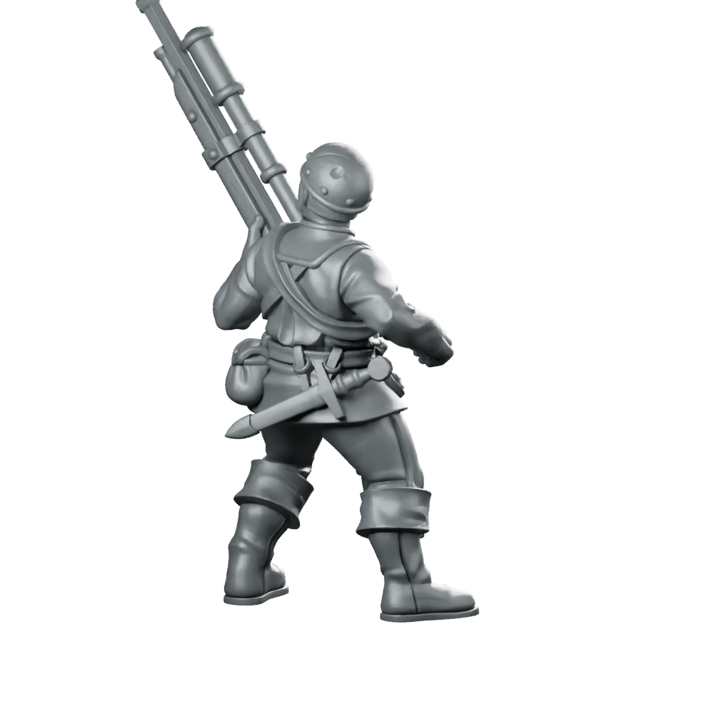 Fantasy Cossacks Monopose 06 Miniature 360 Spin 04