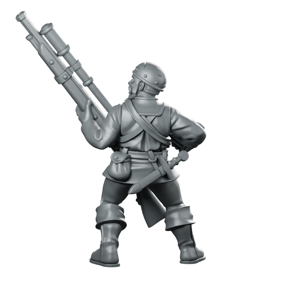 Fantasy Cossacks Monopose 06 Miniature 360 Spin 05