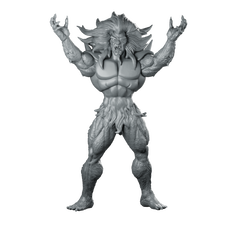 Monstar Miniature Werewolf Berserker Miniature 360 Spin 01
