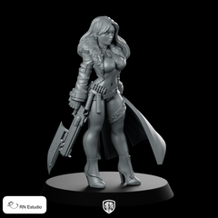 Monster Hunter Trish Miniature Sci-Fi Laser Heroine