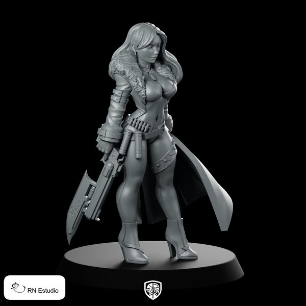Monster Hunter Trish Miniature Sci-Fi Laser Heroine