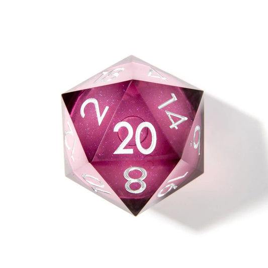 Moonbeam | 50mm D20 | Oversized Liquid Core - Tabletop Dominion - We Print Miniatures