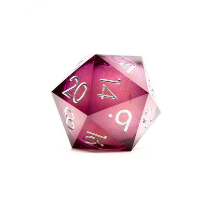 Moonbeam | 50mm D20 | Oversized Liquid Core - Tabletop Dominion - We Print Miniatures