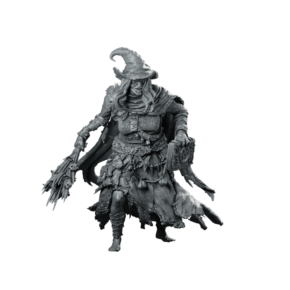 Mora The Black 32Mm Miniature Hag Witch Miniature 360 Spin 01