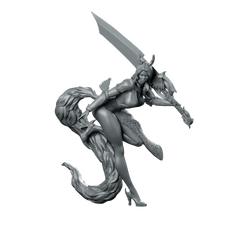 Moriel Ashfeather Miniature Winged Huntress Blade Miniature 360 Spin 01