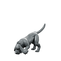 Moss Hound Miniature Tracking Companion Fantasy D&D Miniature 360 Spin 01