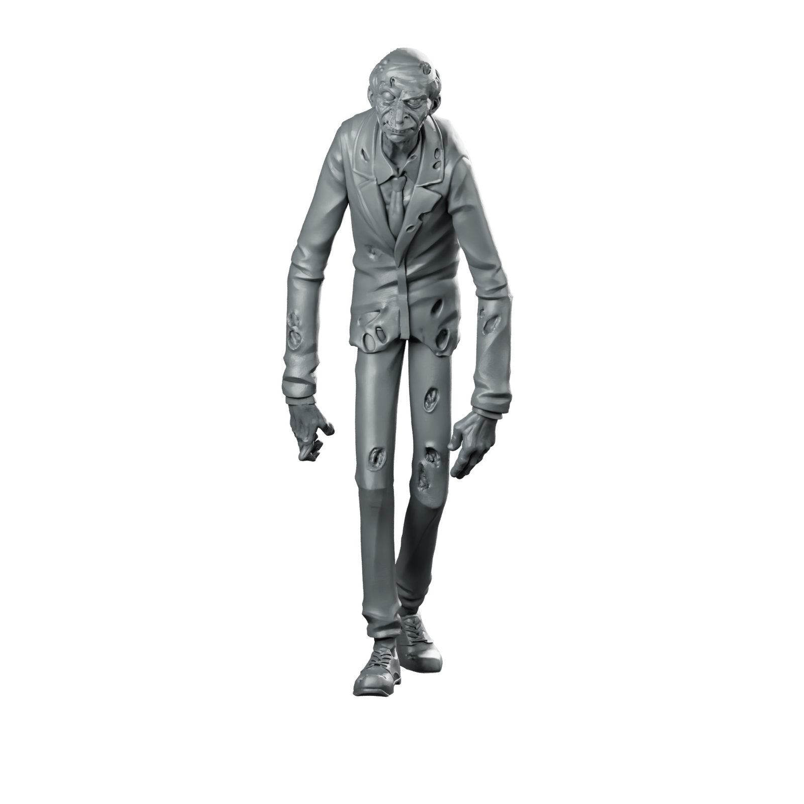 Mr Benson Miniature Zombie Shambling Suit Undead Miniature 360 Spin 01