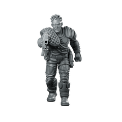 Mr Mac Krunchy Bounty Hunter Miniature Sci-Fi Miniature 360 Spin 01