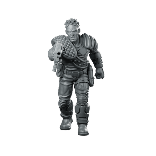 Mr Mac Krunchy Bounty Hunter Miniature Sci-Fi Miniature 360 Spin 01