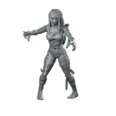 HeroQuest Undead Female Mummy 2 Miniature Bandaged Assassin Miniature 360 Spin 01