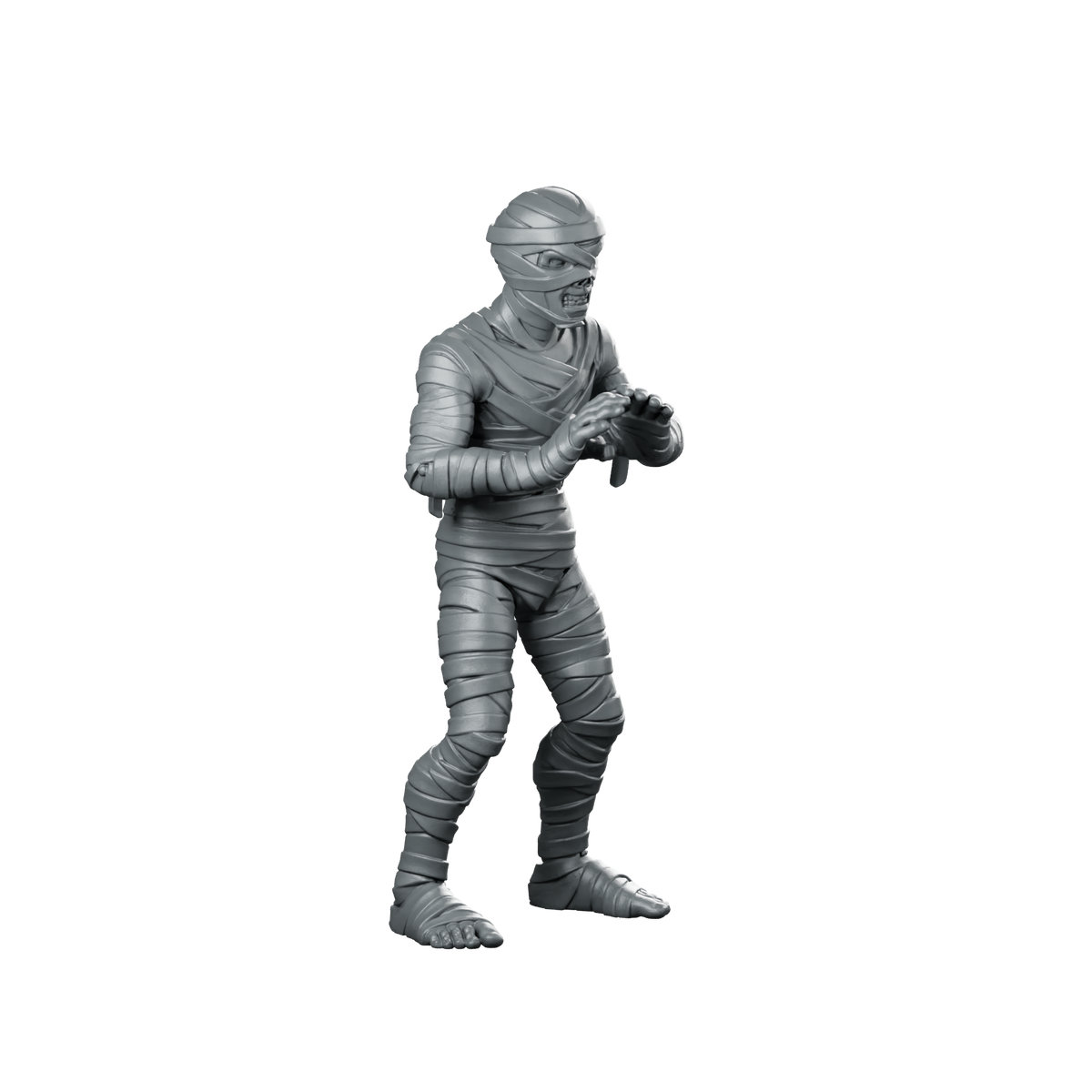 Mummy Reaching Forward Miniature Undead Shambler Pose Miniature 360 Spin 02